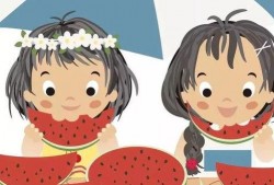 女孩吃瓜头像动漫,甜蜜与搞笑的视觉盛宴