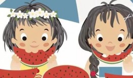 女孩吃瓜头像动漫,甜蜜与搞笑的视觉盛宴